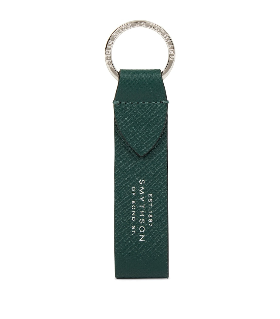 Smythson Panama Leather Keyring