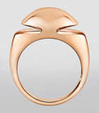 Bvlgari rose gold cabochon ring, UK version