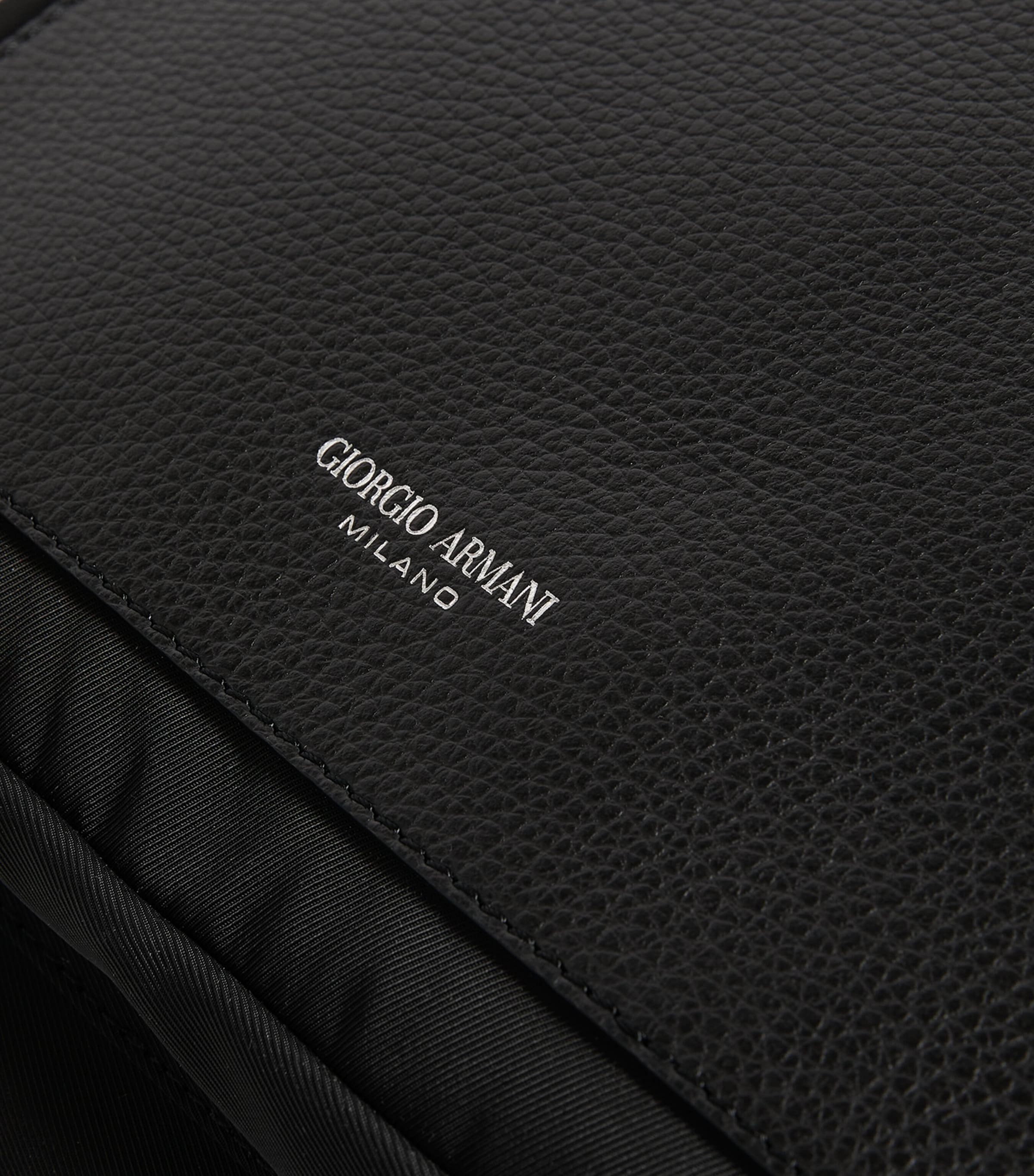 Giorgio Armani backpack recycled polyester leather trims - British product