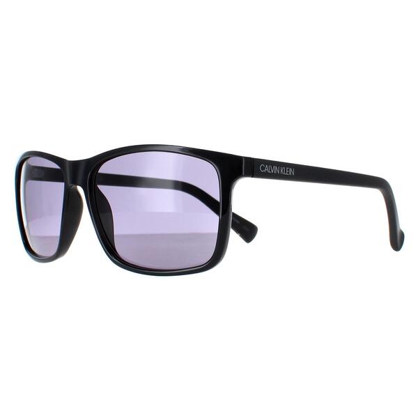 Calvin Klein CK19568S black acetate sunglasses, imported from the UK