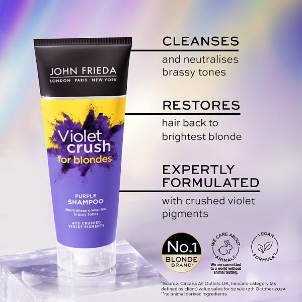John Frieda violet crush purple shampoo 250ml, UK version