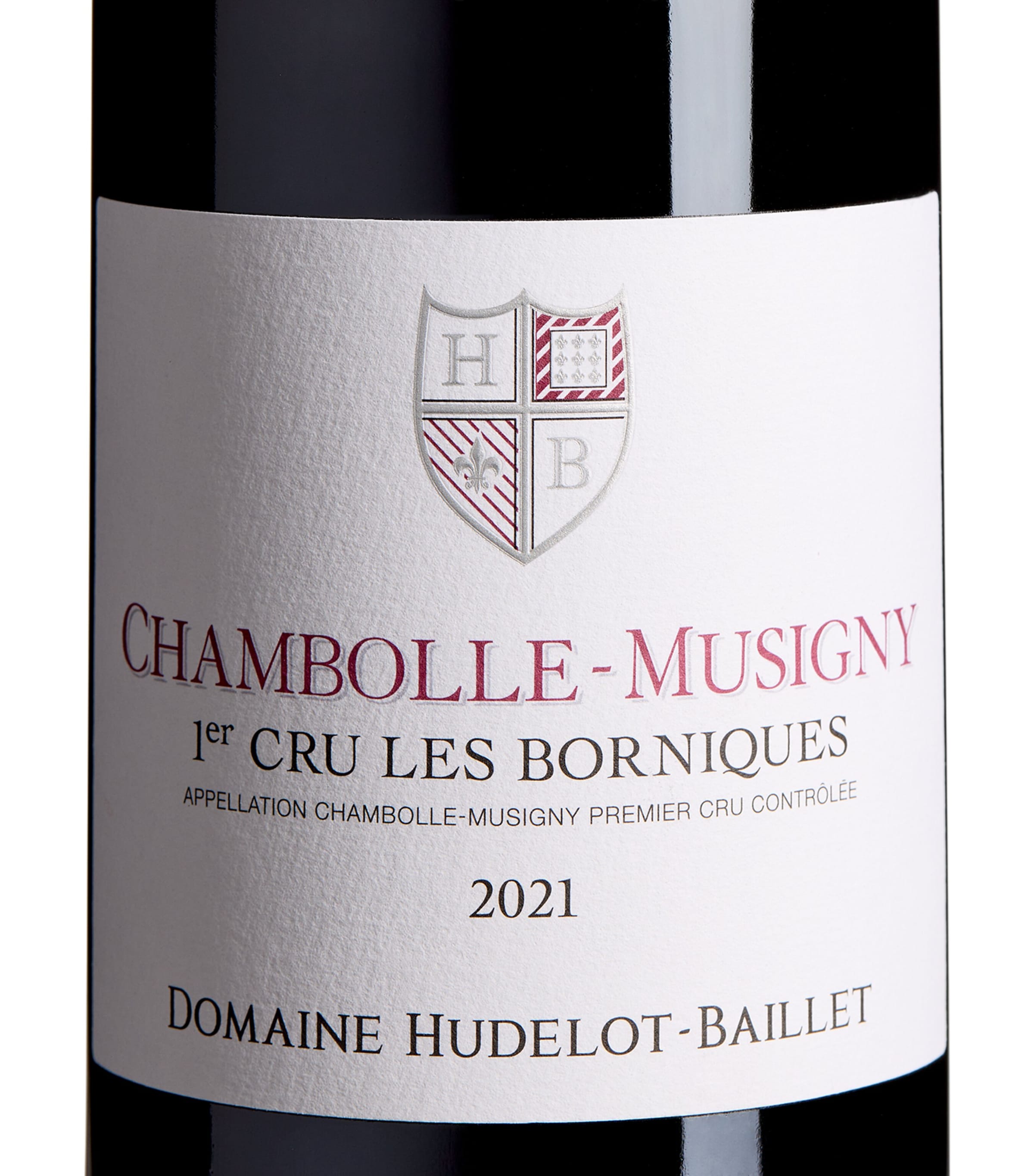 Hudelot-Baillet Les Borniques Chambolle-Musigny Premier Cru 2021 Burgundy wine 75cl, UK version