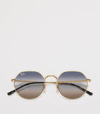 Ray-Ban Jack runde Metallsonnenbrille, importiert aus dem Vereinigten Königreich