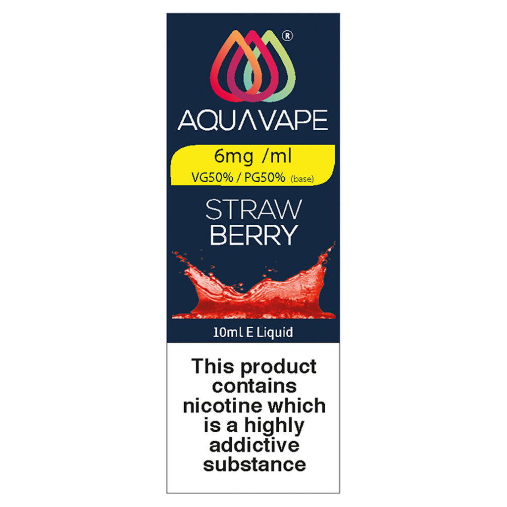 Aqua Vape Strawberry Delight E-Liquid 10ml