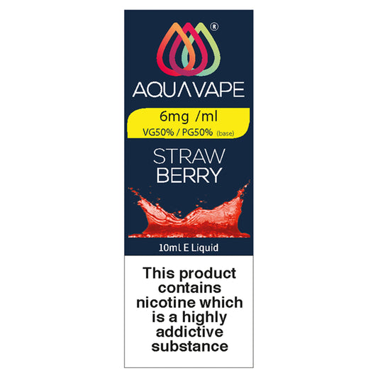 Aqua Vape Strawberry Delight E-Liquid 10ml Electronic cigarettes Sainsburys   