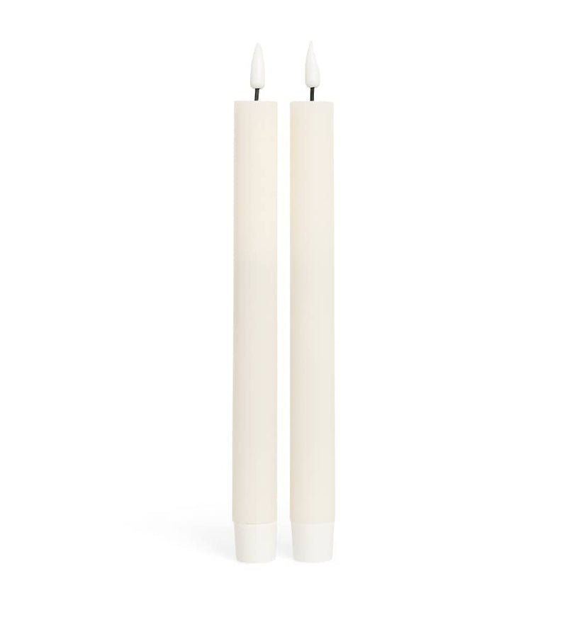 Deluxe Homeart Wax LED Dinner Candles Set of 2 - British product