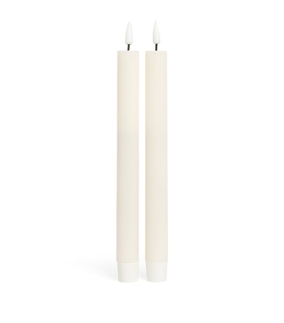 Deluxe Homeart Wax LED Dinner Candles Set of 2 - British product