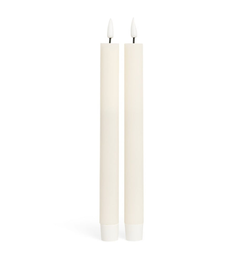 Deluxe Homeart Wax LED Dinner Candles Set of 2 - British product