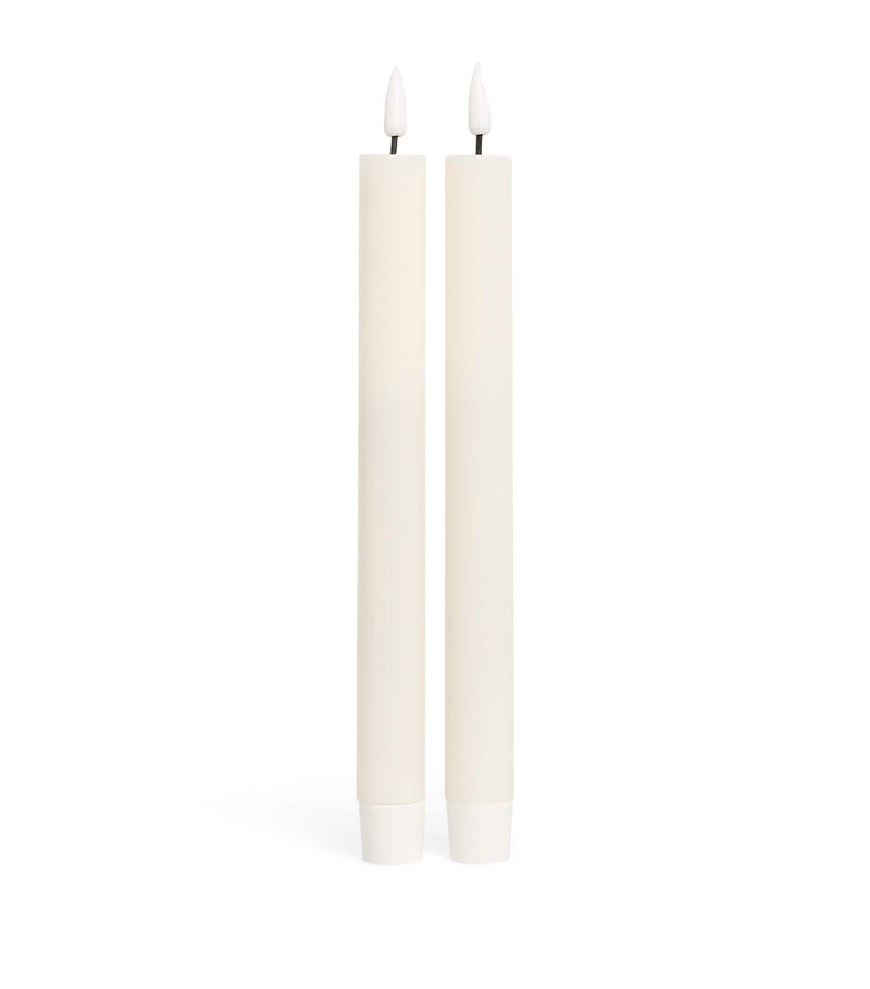 Deluxe Homeart Wax LED Dinner Candles Set of 2 - British product