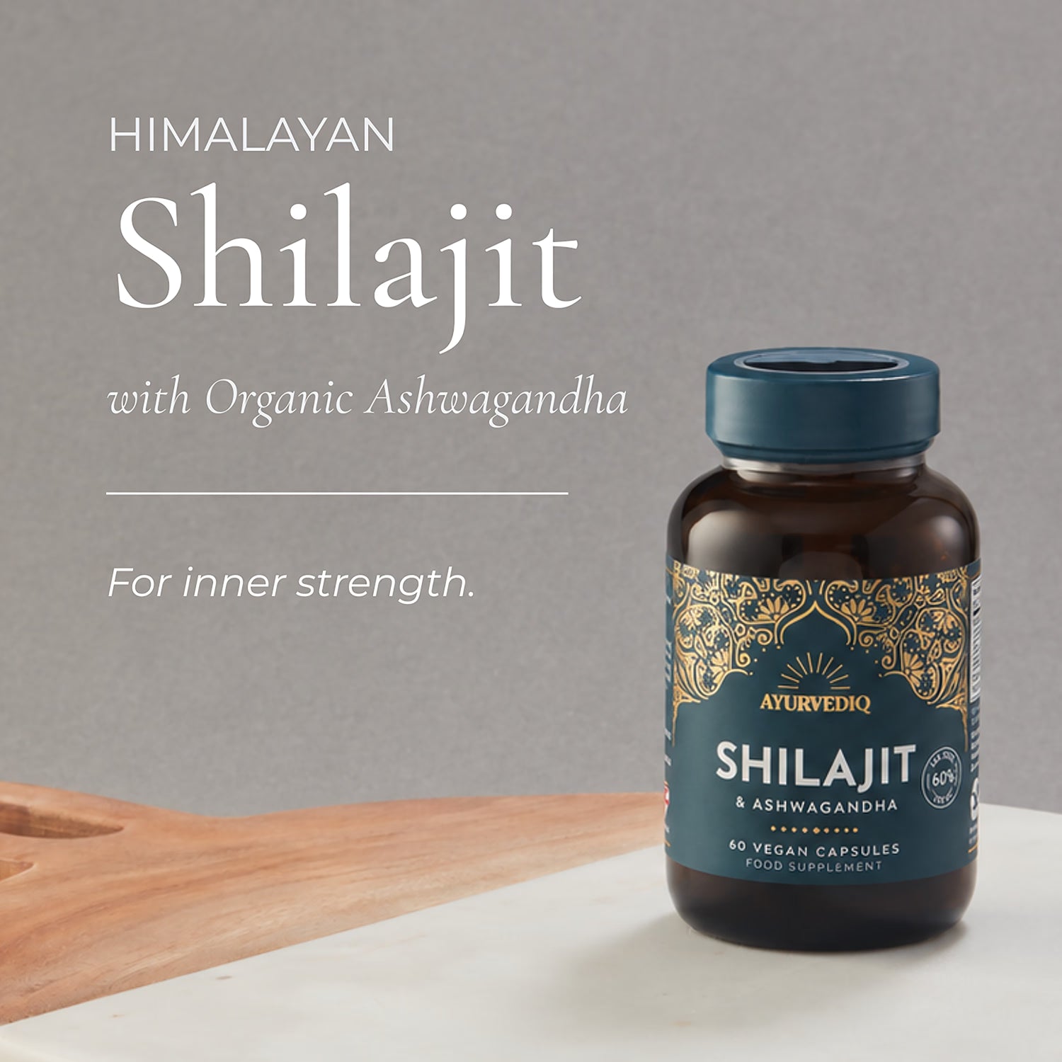 Ayurvediq Shilajit & Ashwagandha capsules 60 - British product