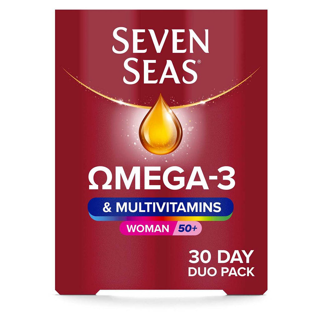 Seven Seas Woman 50+ Omega 3 & Multivitamins 30 Day Duo Pack