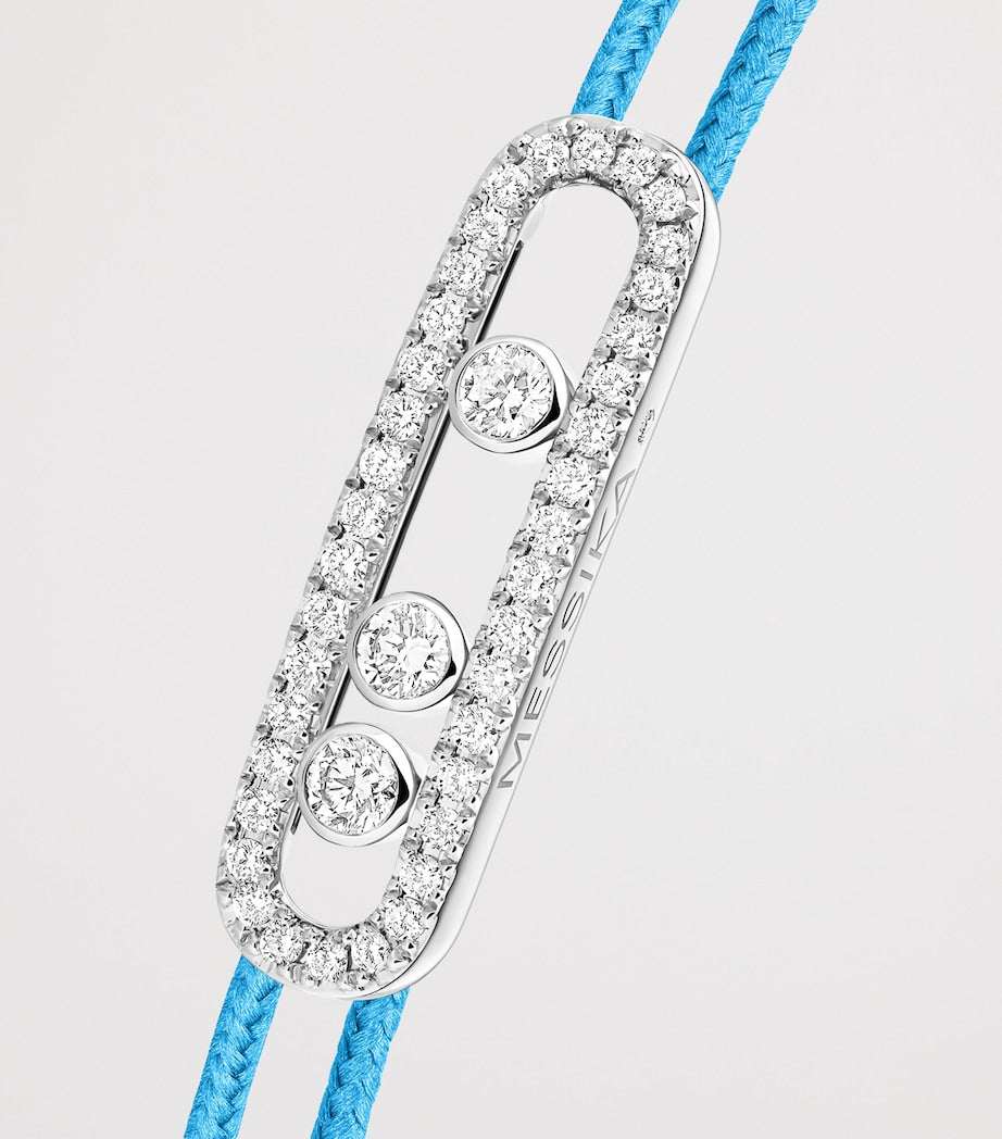 Messika white gold diamond pavé bracelet 0.26ct (British brand)