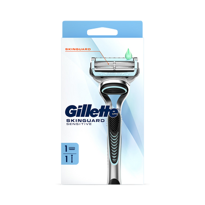 Holland & Barrett Gillette SkinGuard Sensitive Men's Razor, 1 Handle and 1 Blade Refill- Buy online at McGrocer