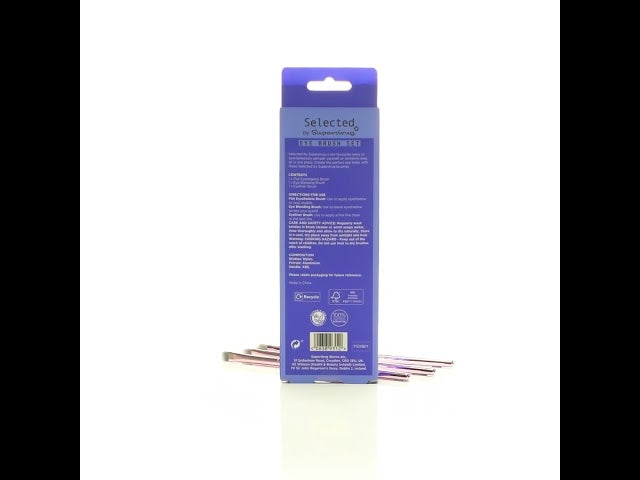 Selected by Superdrug 3 Piece Eye Brush Set (British brand)