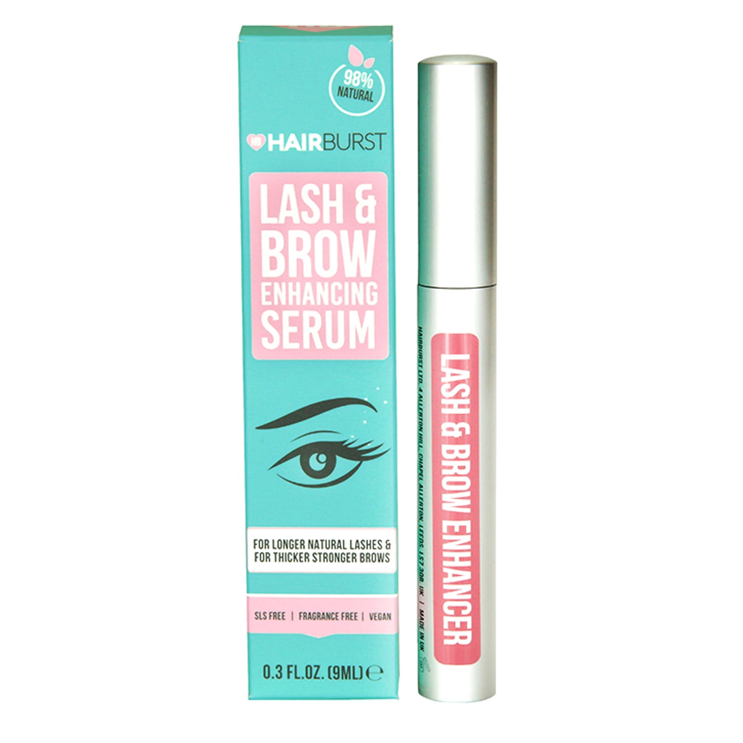 Hairburst Lash and Brow Enhancing Serum 9ml, UK version