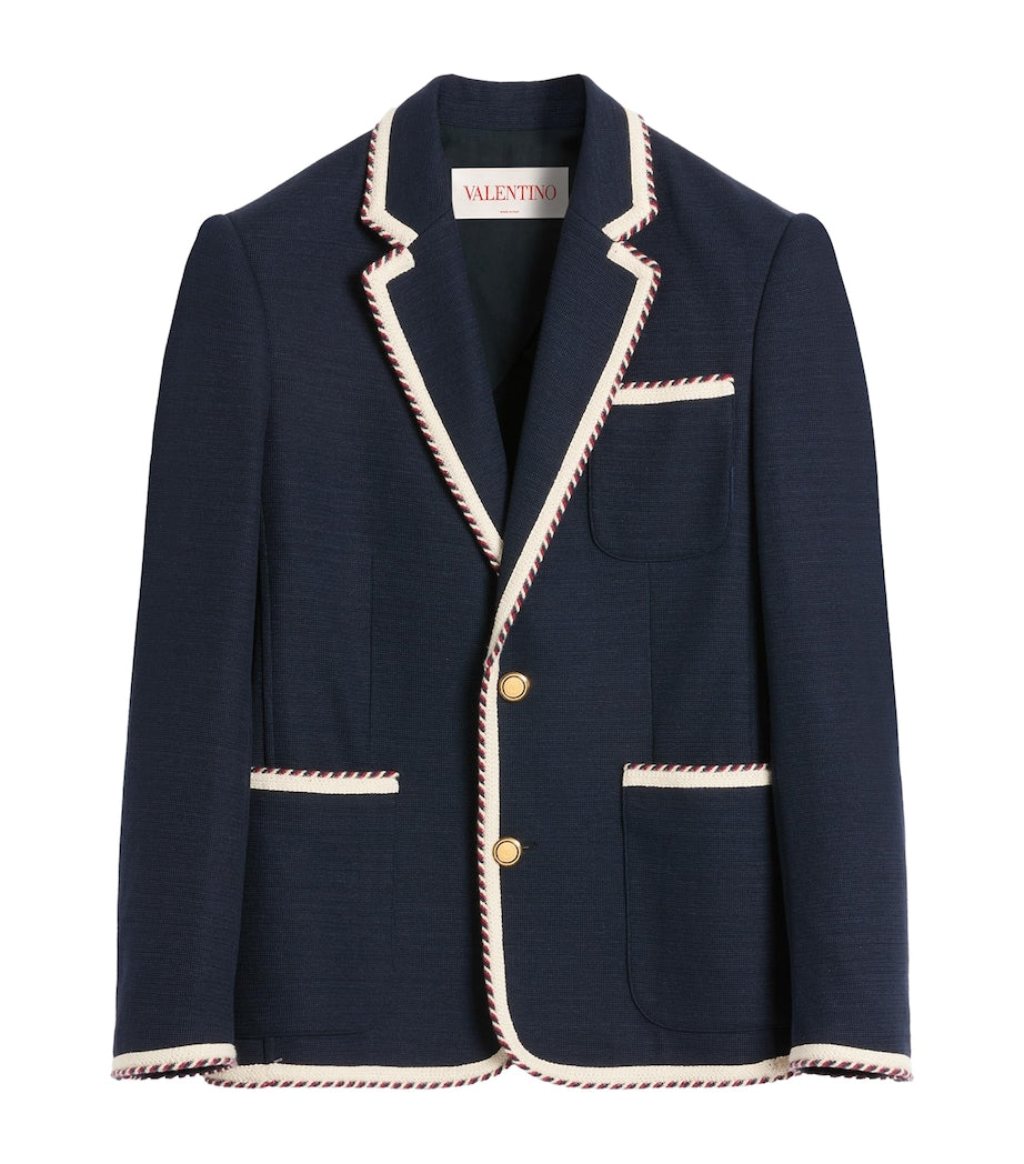 Valentino Garavani Trim-Detail Blazer (British brand)
