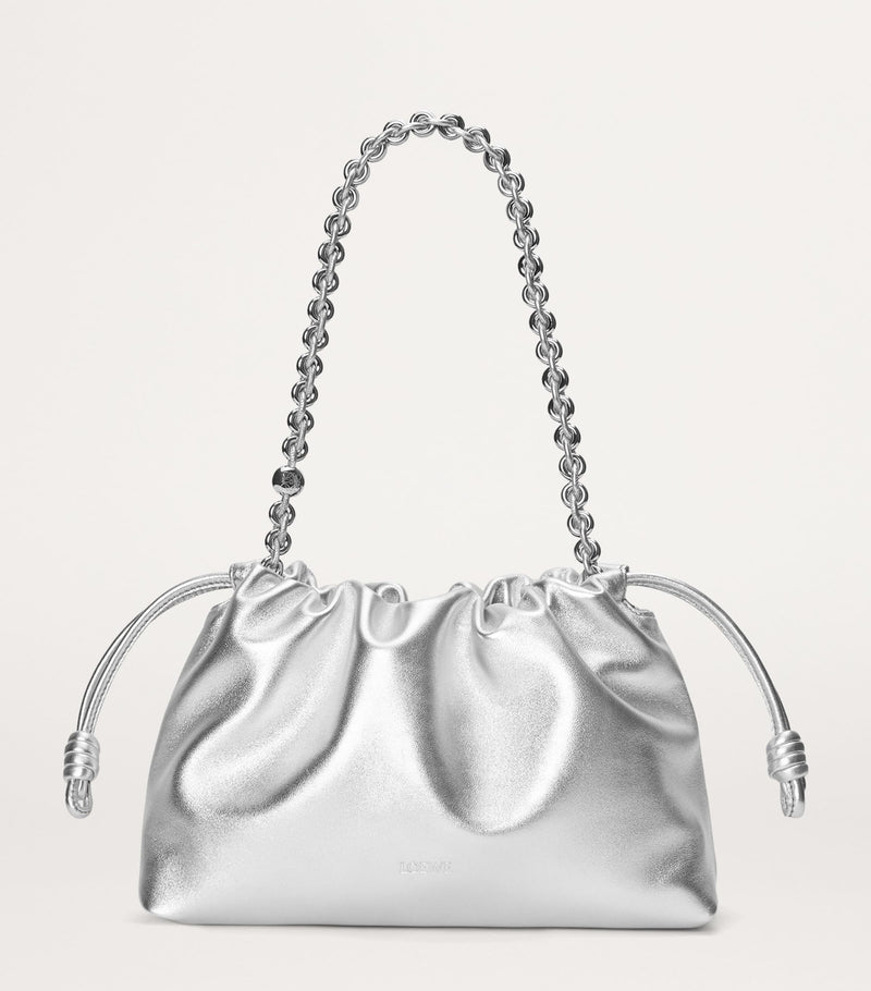 LOEWE medium metallic leather Flamenco purse, imported from the UK