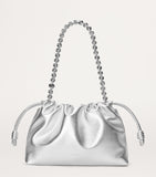 LOEWE medium metallic leather Flamenco purse, imported from the UK