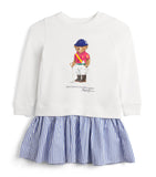 Ralph Lauren Kids Cotton Polo Bear Dress 7-14 Years, imported from the UK
