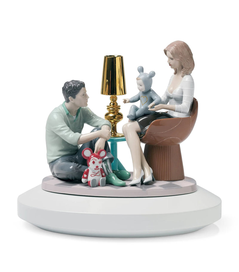 Lladró Family Portrait Porcelain Figurine, UK version
