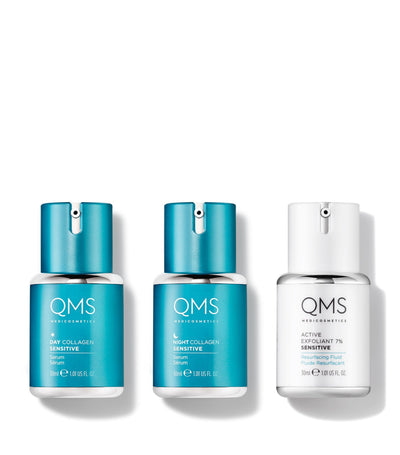 Harrods QMS Medicosmetics Day & Night 3-trinns Kjernerutine Sensitivt Sett 3 x 30 ml - Kjøp online hos McGrocer