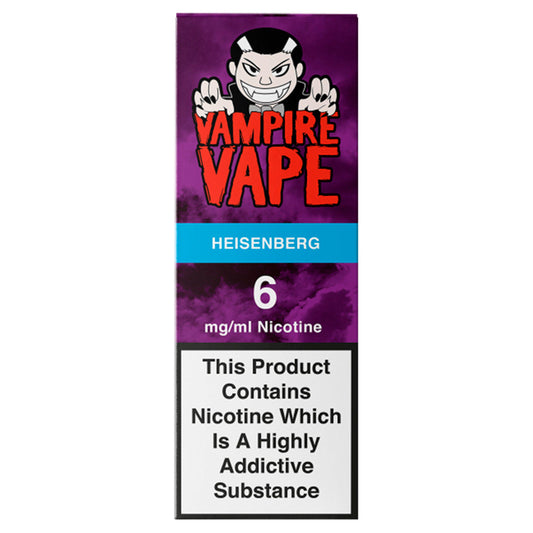 Vampire Vape Heisenberg Nicotine 6mg/ml 10ml smoking control Sainsburys   