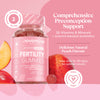 Novomins fertility gummies peach flavoured 60 count, imported from the UK