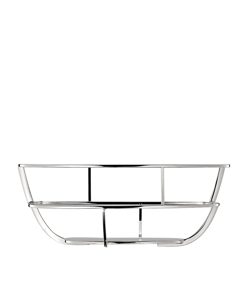 Christofle silver-plated bread basket with napkins - British product