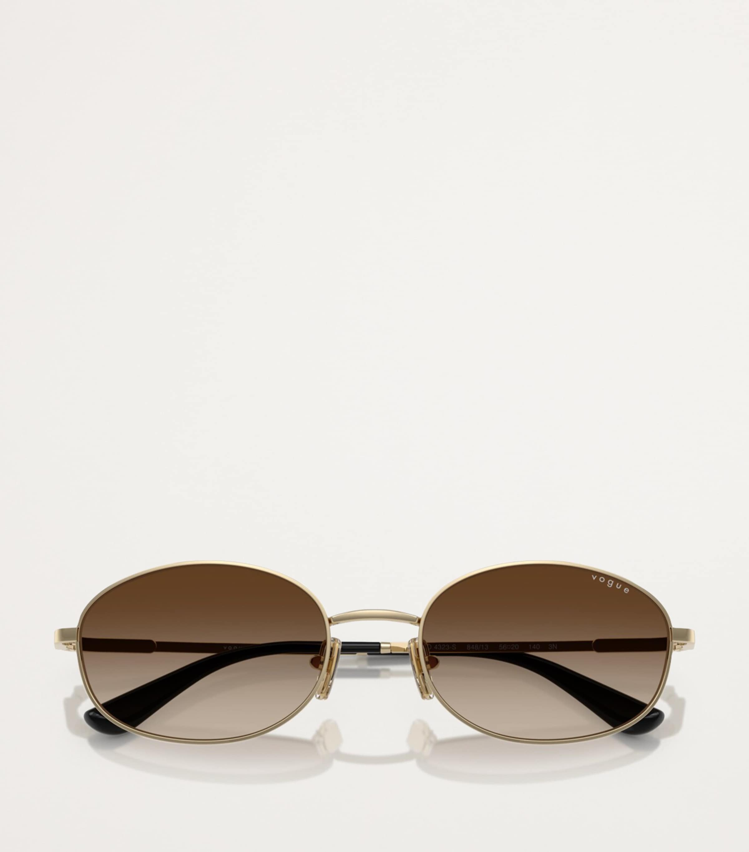 Vogue metal sunglasses with graduated tint lenses, imported from the UK
