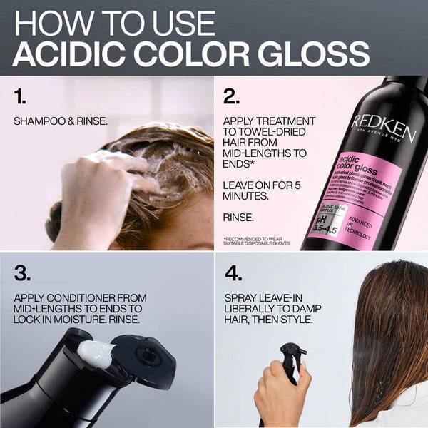Redken Acidic Color Gloss Shampoo 500ml, imported from the UK