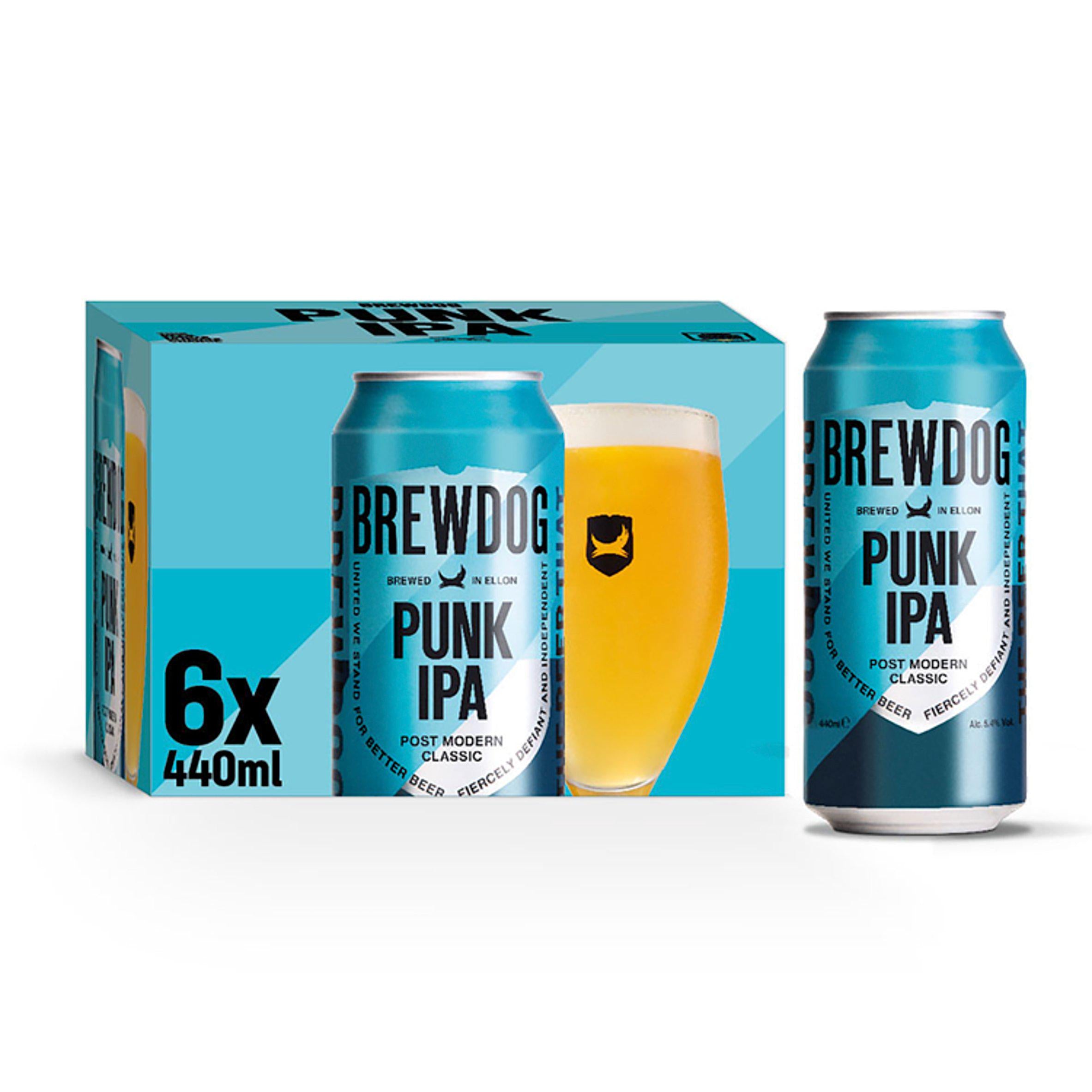 BrewDog Punk IPA Post Modern Classic 6x440ml All beer Sainsburys   