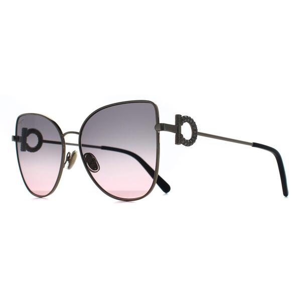Salvatore Ferragamo sunglasses gold gradient (British brand)