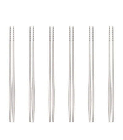Baguettes Natura en acier inoxydable Baguettes Coutellerie Set de 6