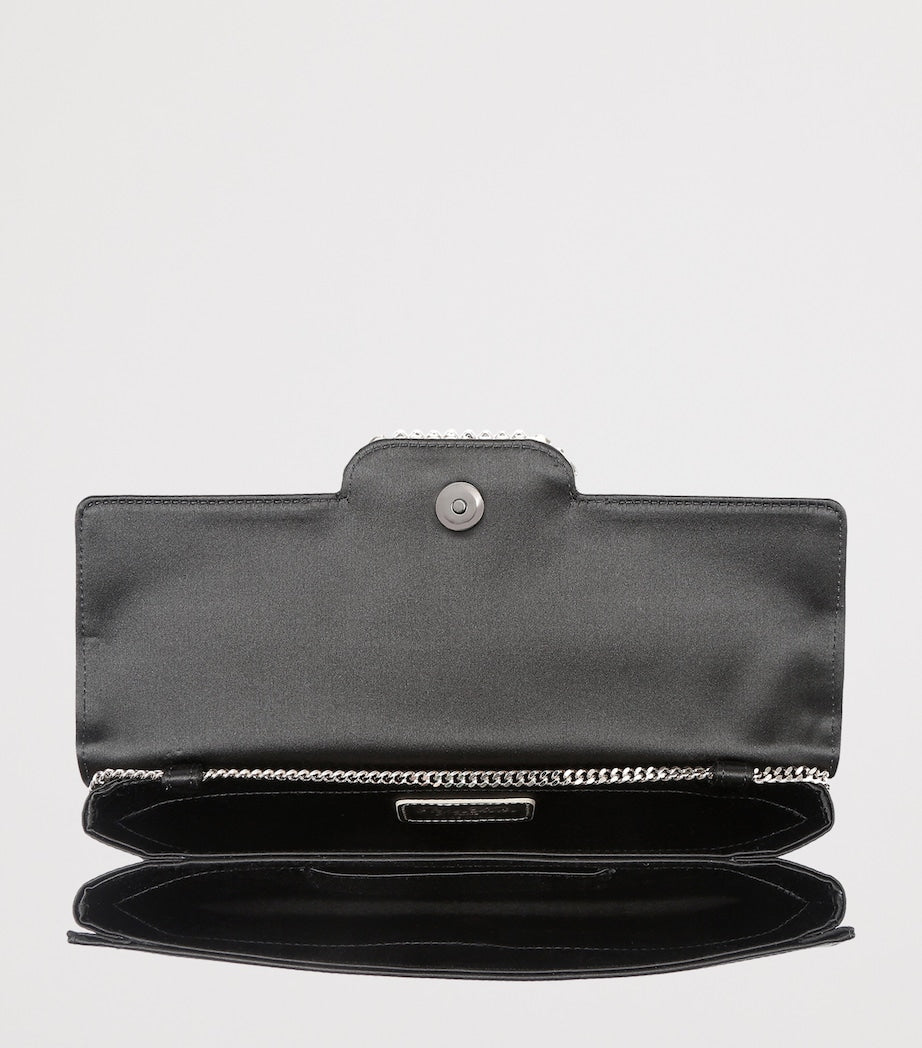 Roger Vivier Pilgrim satin clutch bag - British product