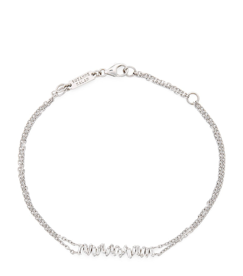 Suzanne Kalan white gold diamond bar bracelet, UK version