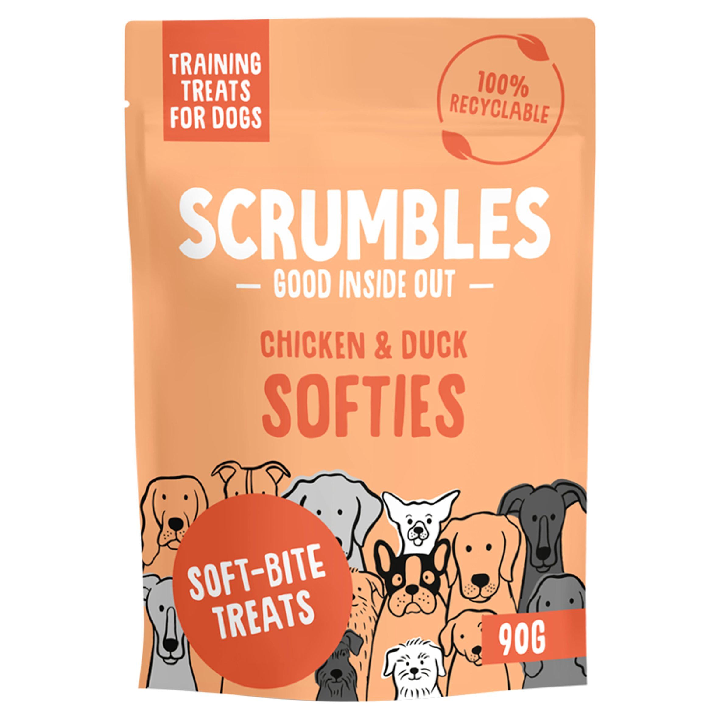 Scrumbles Chicken & Duck Natural Dog Treats 90g GOODS Sainsburys   