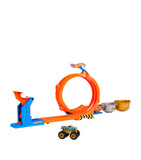 Hot Wheels monster truck Loop-and-Flip Trophy Challenge set, UK version