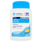 Sainsbury's Omega 3 Fish Oil 1000mg One A Day x180 Capsules GOODS Sainsburys   