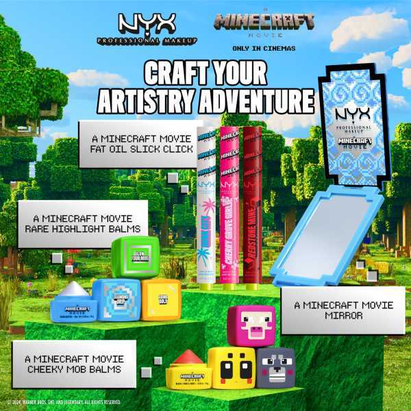 NYX lip balm Minecraft Oil Slick Click, imported from the UK