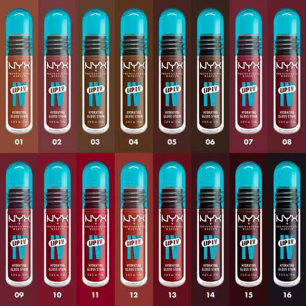 NYX Lip IV Gloss Stain Mocha Me Wet 5ml imported from UK