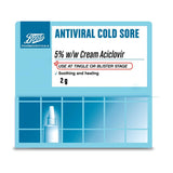 Boots Antiviral Cold Sore 5% w/w Cream 2g First Aid Boots   