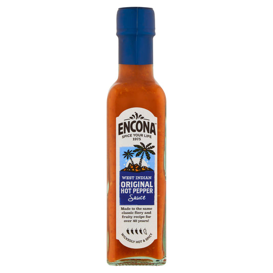 Encona West Indian Original Hot Pepper Sauce 220ml African & Caribbean Sainsburys   