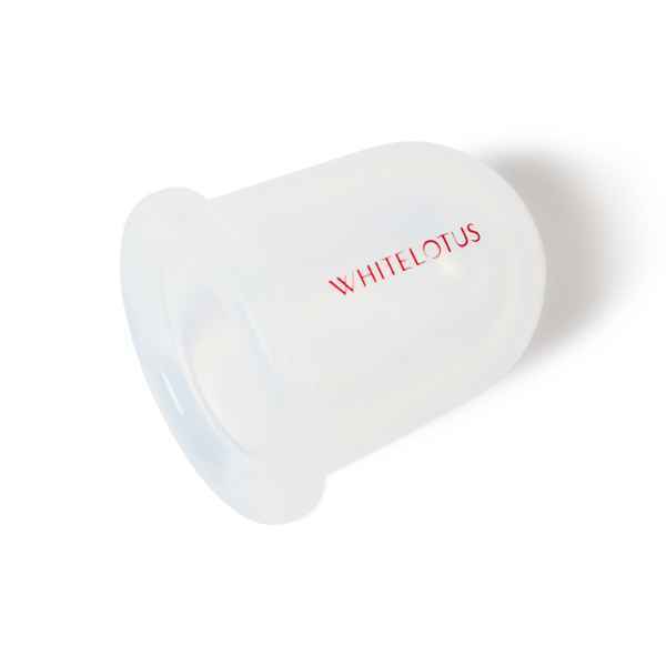 White Lotus body sculpting cup silicone massage tool - British product