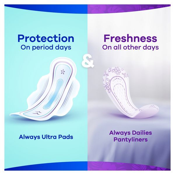 Always Dailies Panty Liners Normal Value Pack x68 GOODS Superdrug   