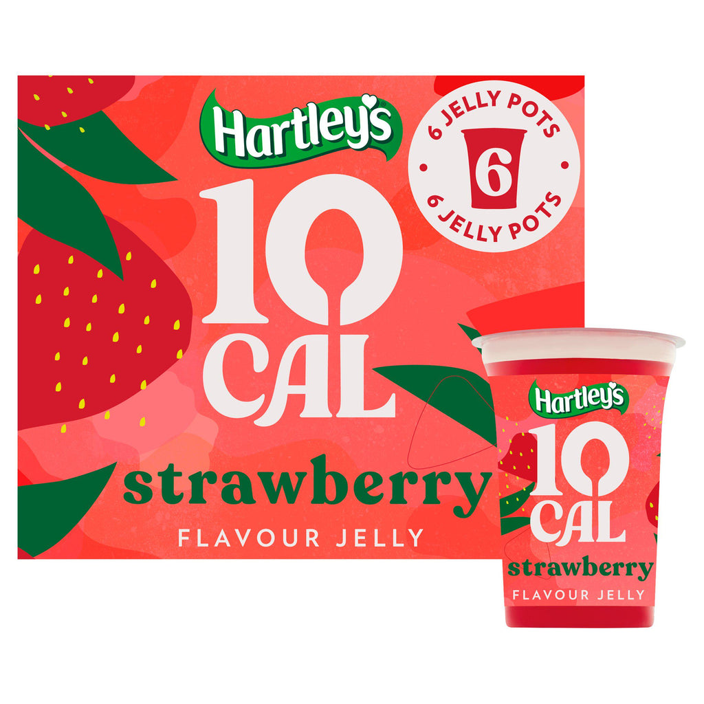 Hartley's 10 Cal Strawberry Jelly Pot Multipack 6x175g