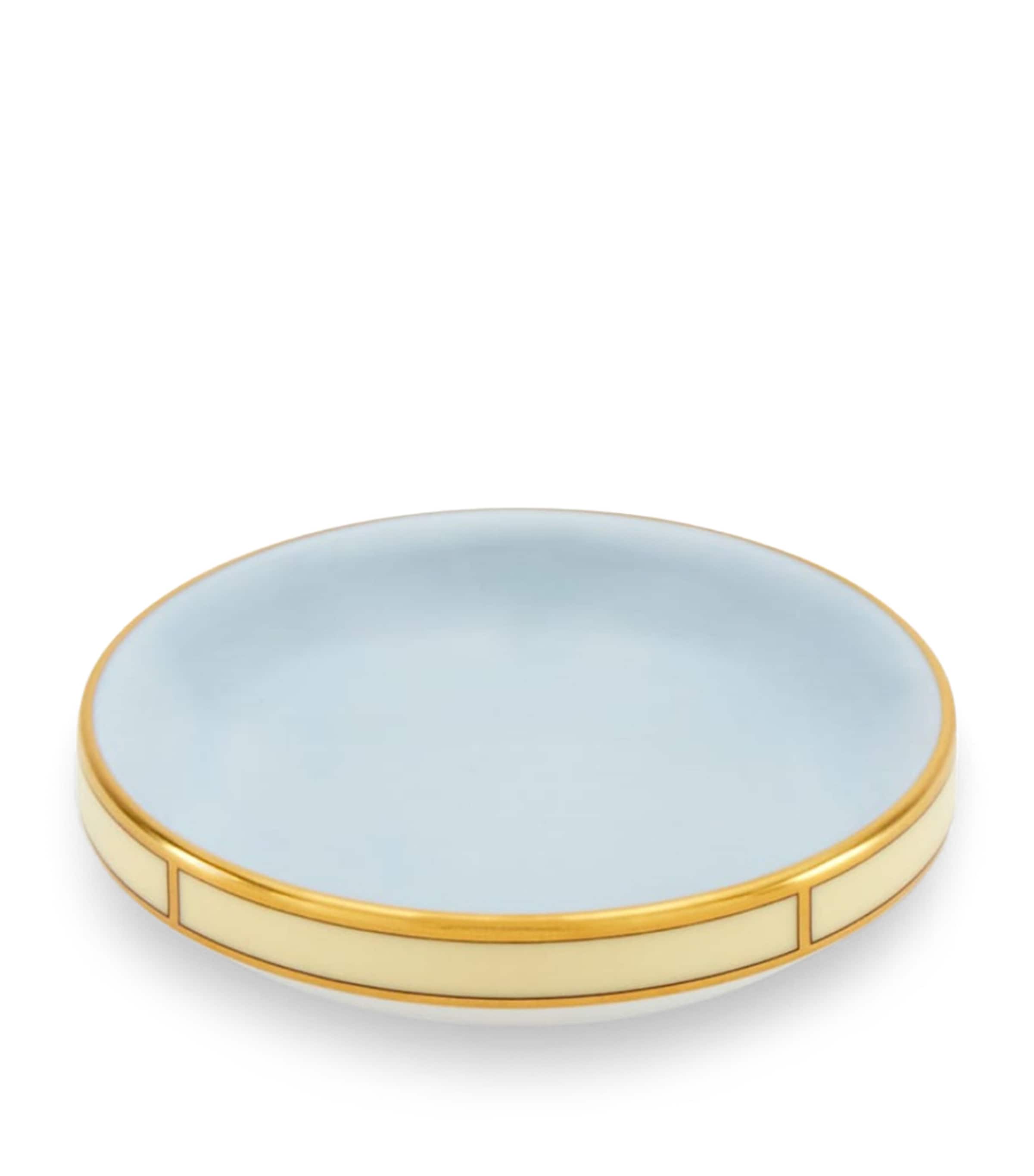 GINORI 1735 Celeste butter dish 10cm, UK version