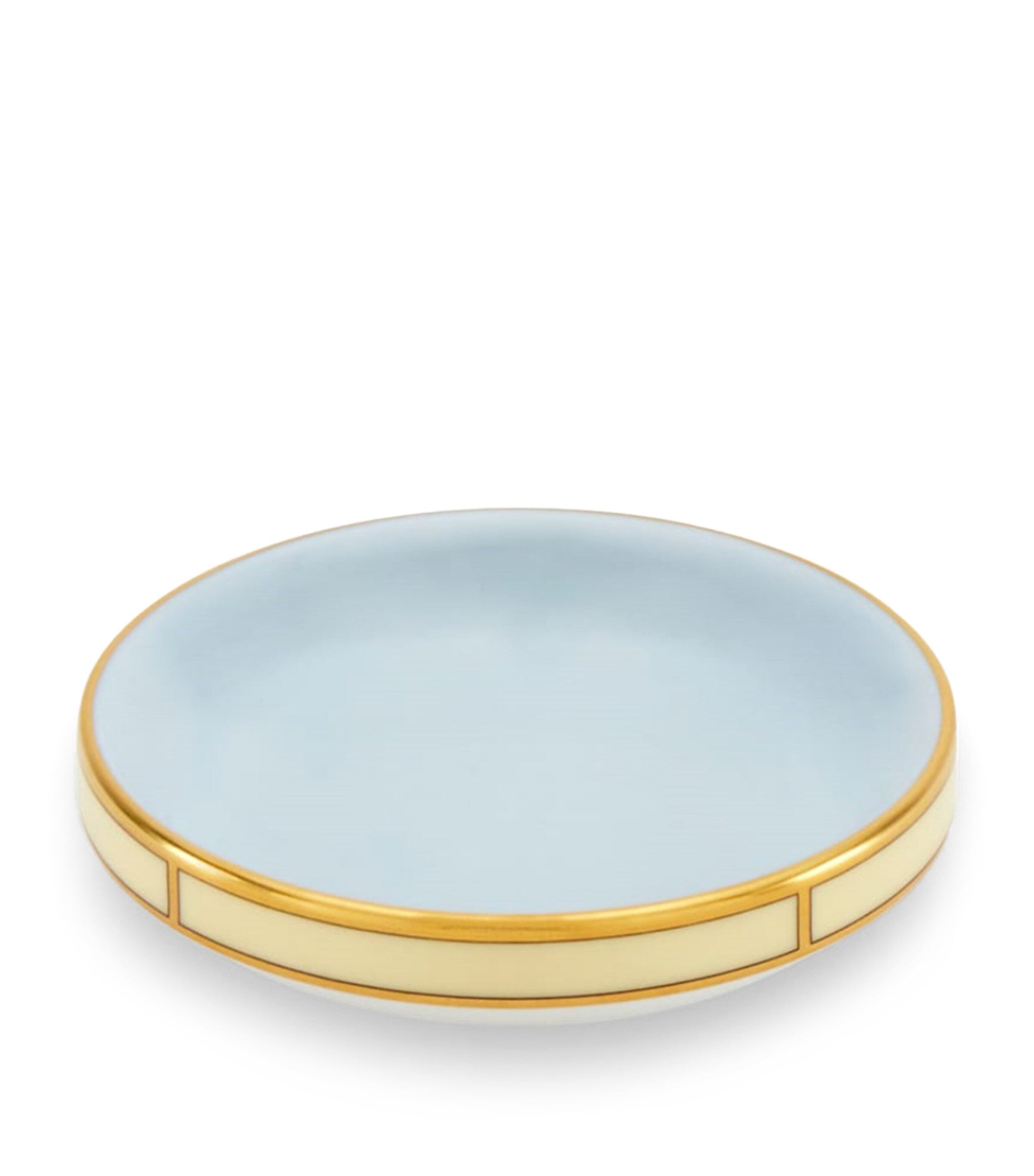 GINORI 1735 Celeste butter dish 10cm, UK version