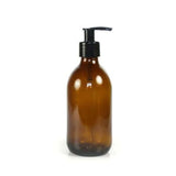 Acala amber glass pump bottle 250ml - British product