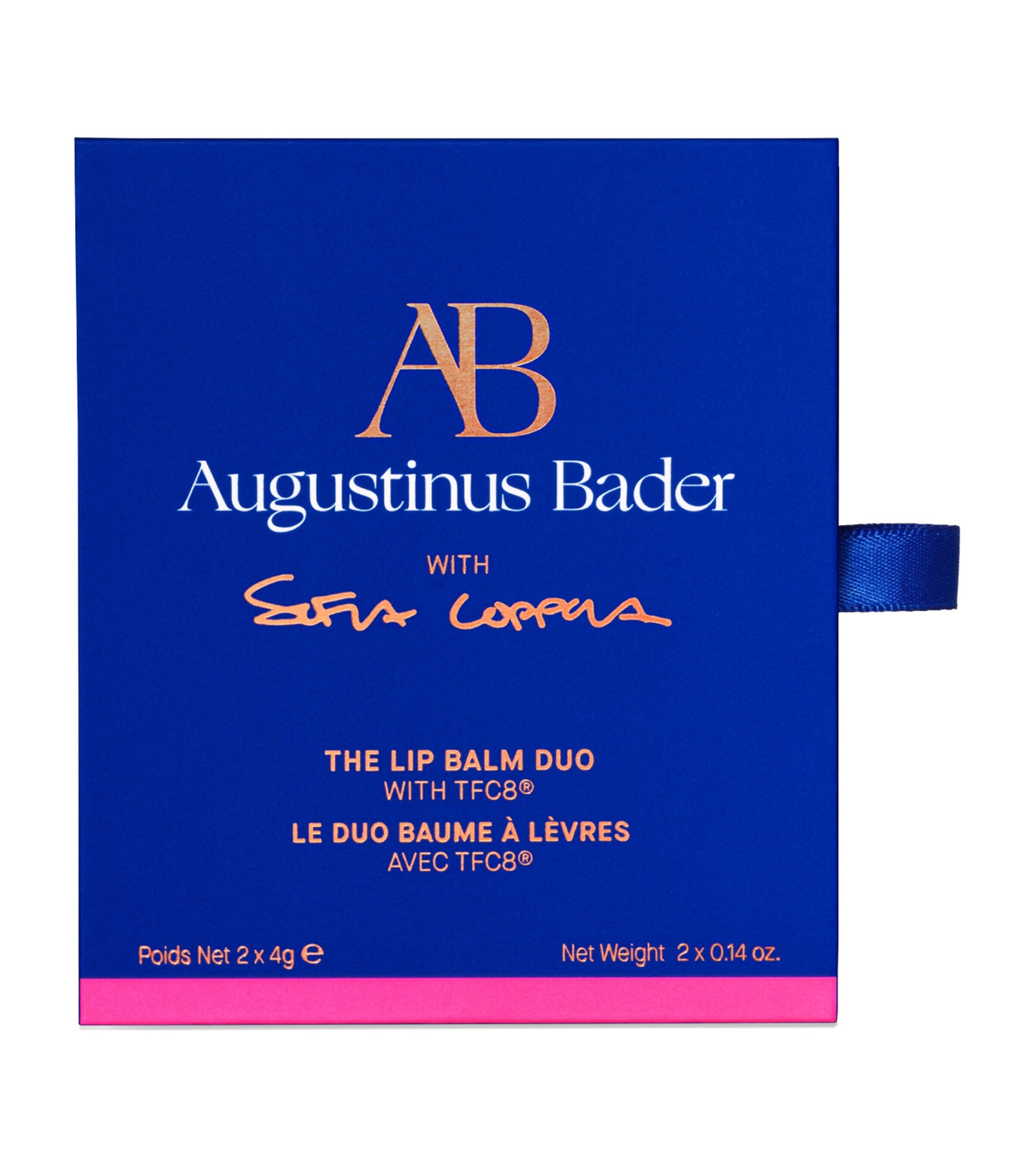 Augustinus Bader lip balm duo with clear and tinted balms - British product