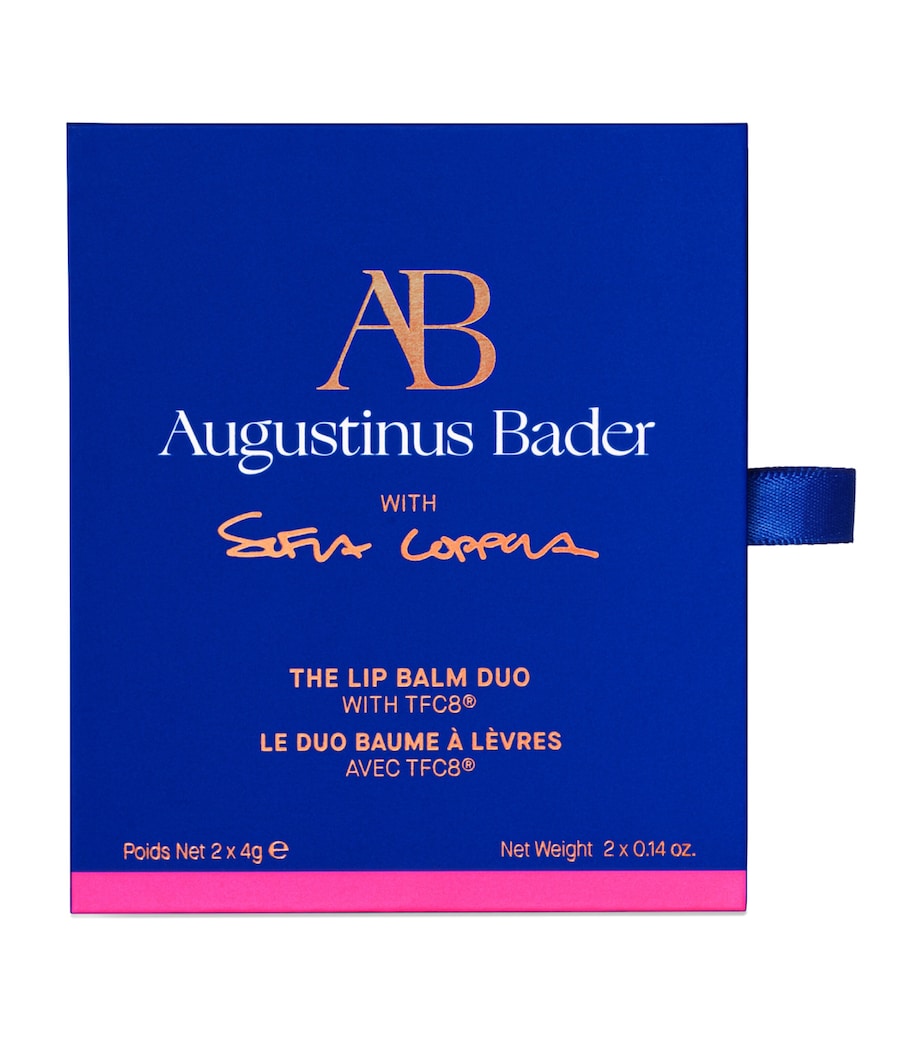 Augustinus Bader lip balm duo with clear and tinted balms - British product